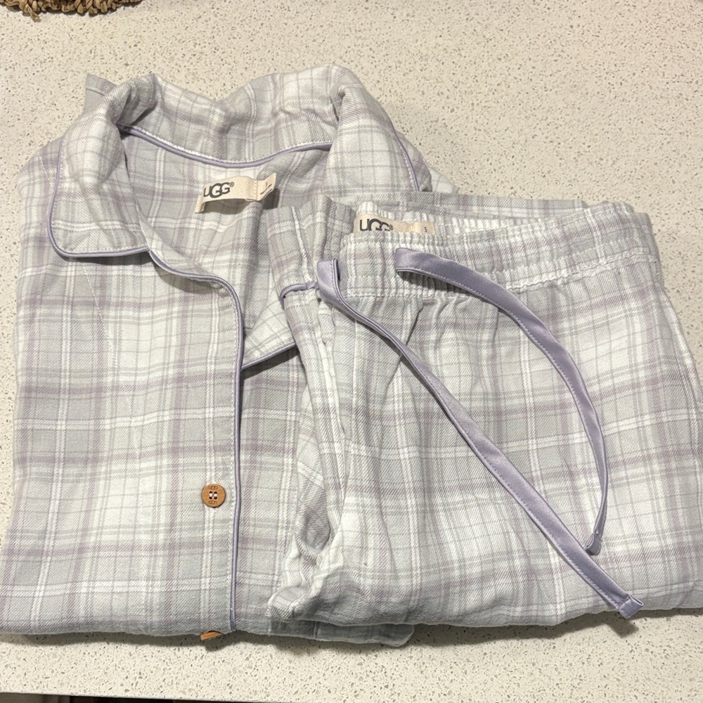 UGG Women's Raven Lavender Plaid Pajama Set